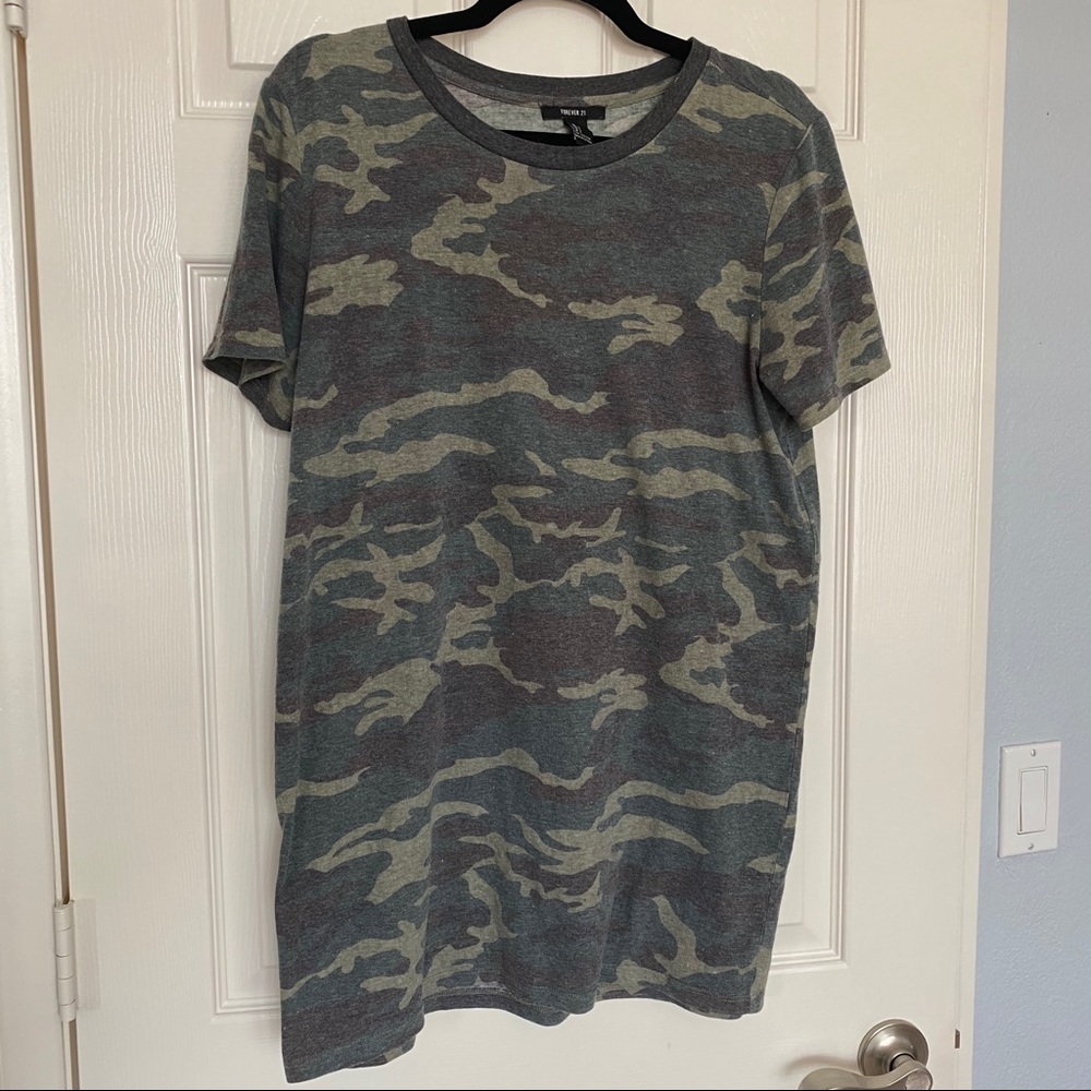 Camo Tshirt Dress